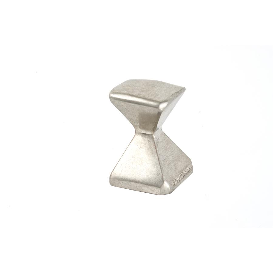 DuVerre DVFC33-SN Forged 2 Small Square Knob 5/8 Inch - Satin Nickel